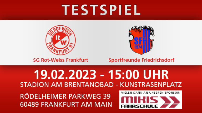 Read more about the article Vorbereitungsspiel gegen die Sportfreunde Friedrichsdorf