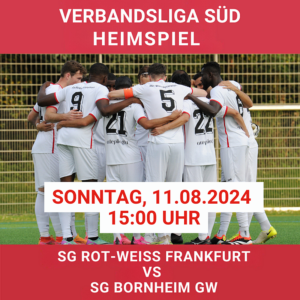 Mehr über den Artikel erfahren Heimspiel-Highlight: Rot-Weiß Frankfurt vs. SG Bornheim